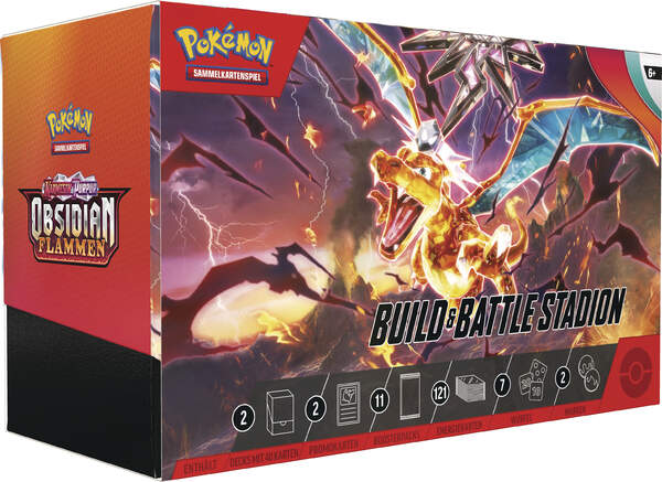 Pokemon Obsidianflammen Build & Battle Stadion Box DEUTSCH