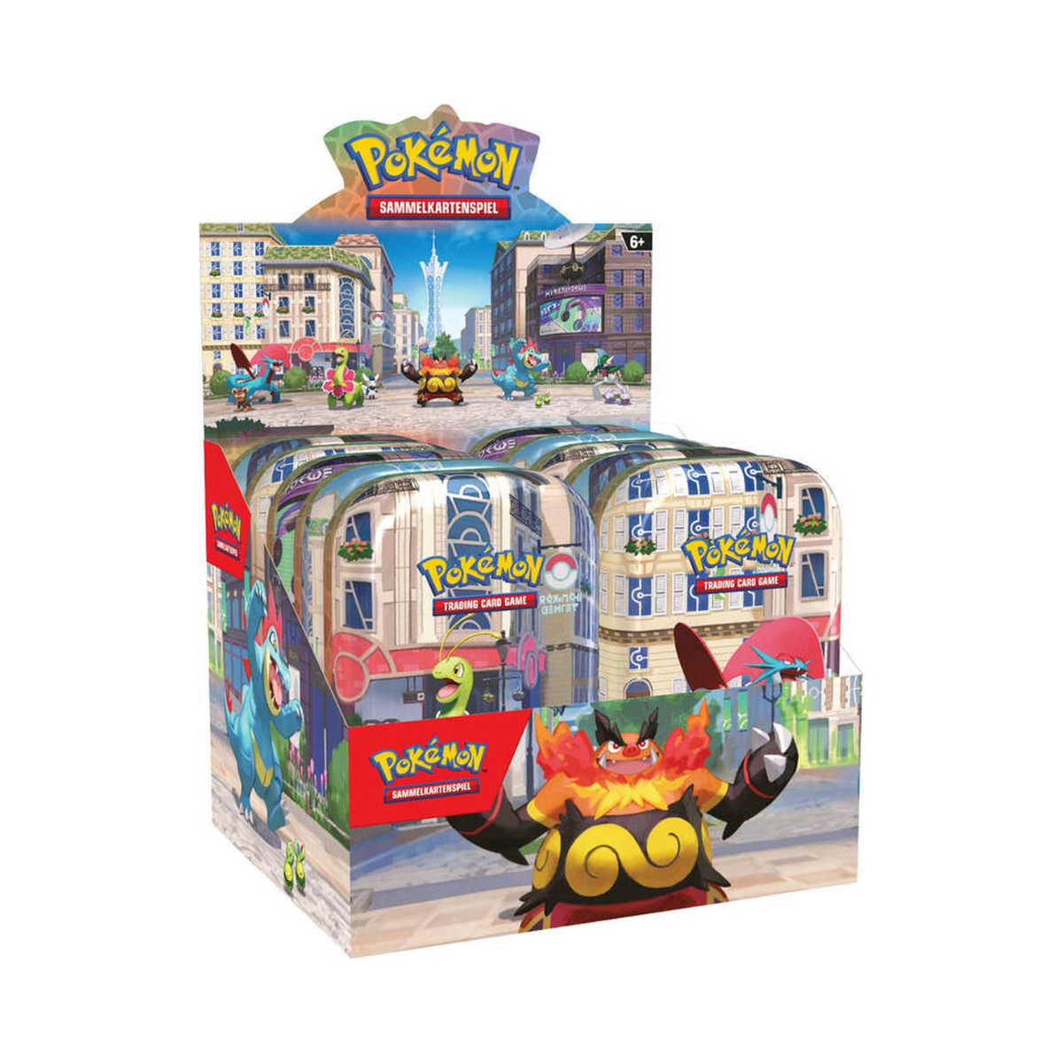 Pokemon Illumina City Mini Tin Display DEUTSCH
