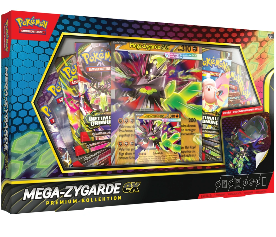 Pokemon Mega Zygarde Premium EX Kollektion DEUTSCH