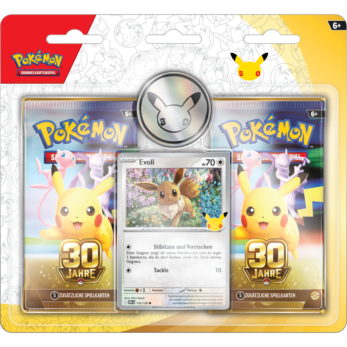 Pokemon 30 Jahre 2-Pack Blister Evoli DEUSTCH VORBESTELLUNG