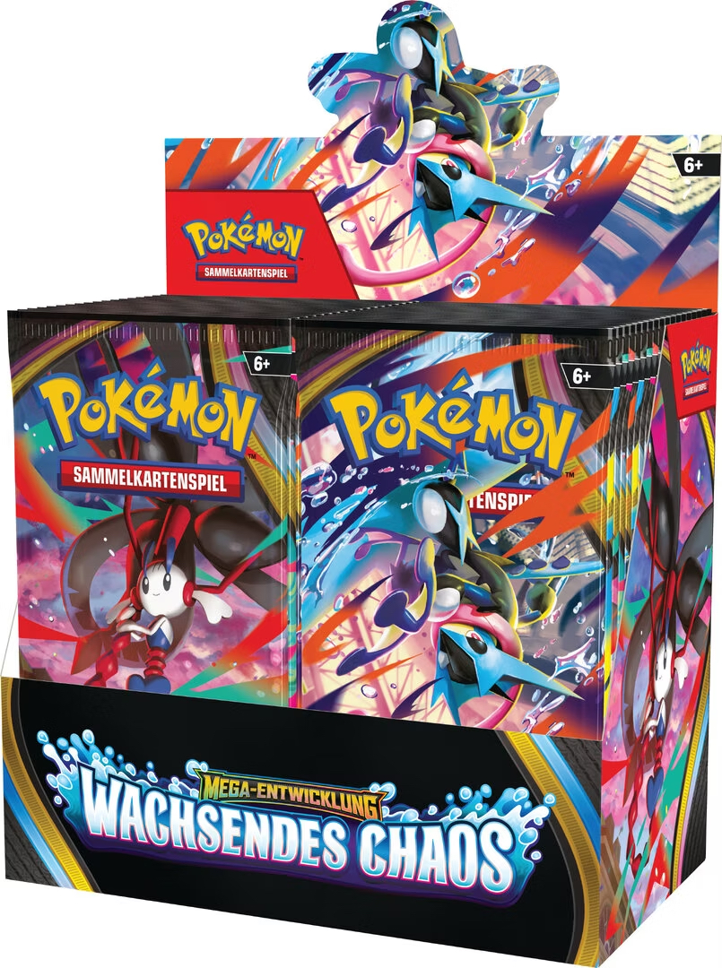 Pokemon Mega Entwicklung Wachsendes Chaos Booster Display DEUTSCH VORBESTELLUNG
