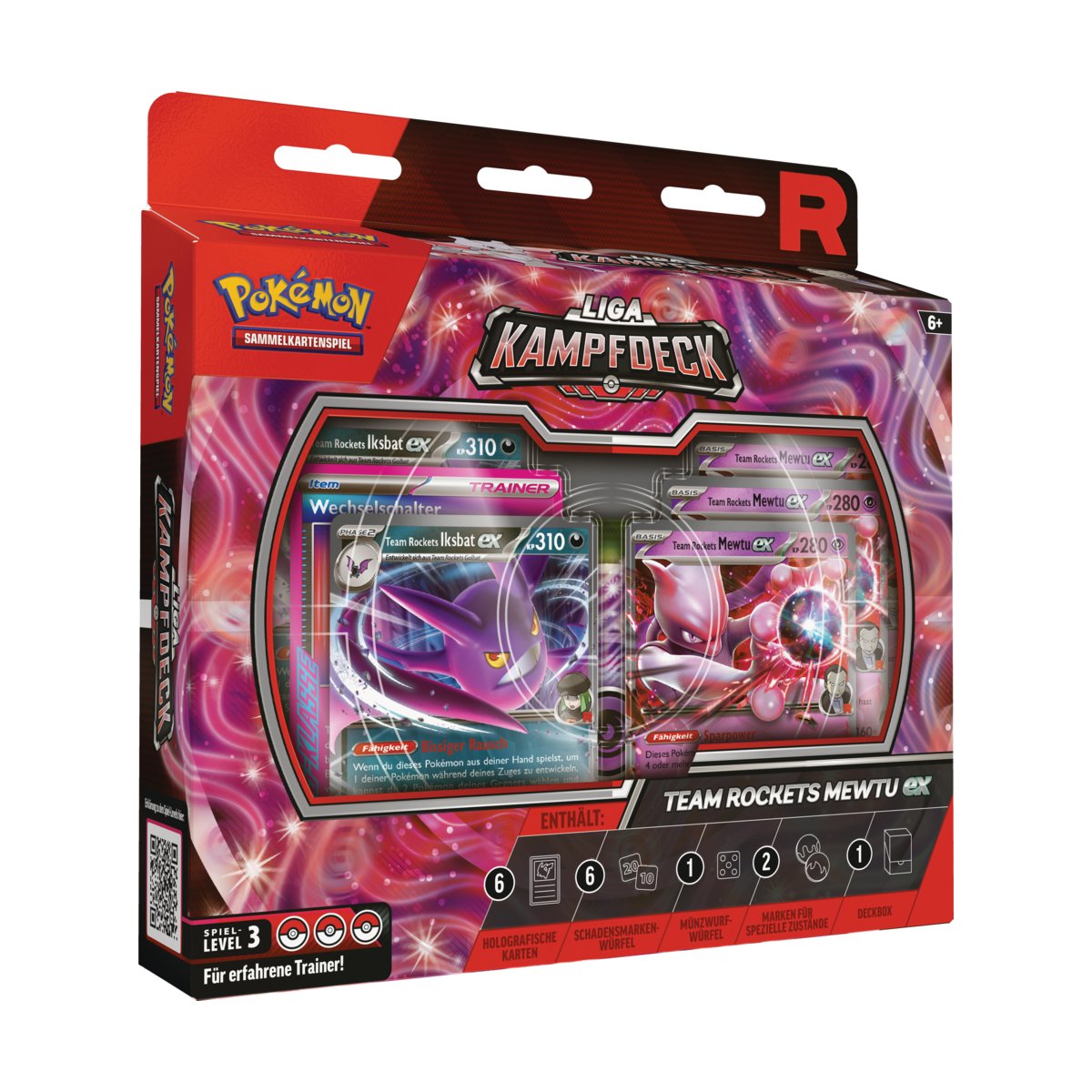 Pokemon Team Rockets Mewtu EX Liga Kampfdeck DEUTSCH