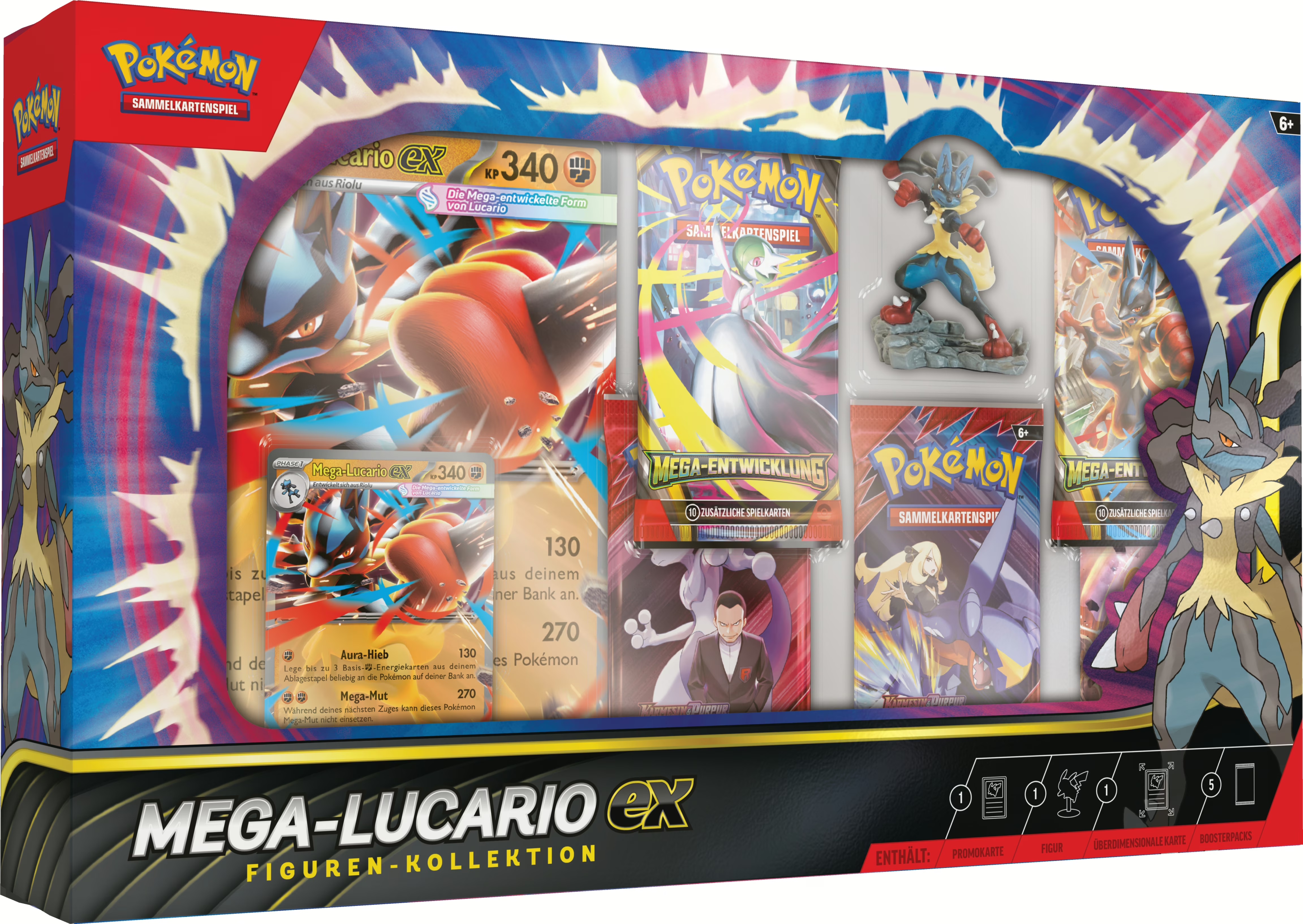 Pokemon Mega Lucario Figuren Kollektion DEUTSCH