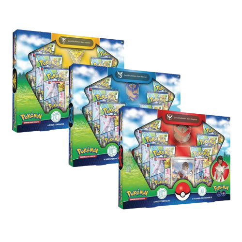 Pokémon GO 3er Set Candela/Spark/Blanche Spezial-Kollektion Team Wagemut DEUTSCH