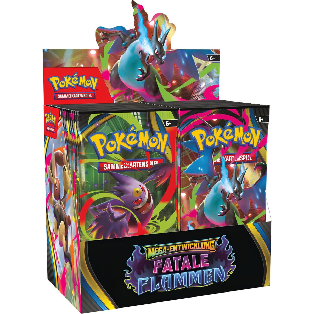 Pokemon Mega Entwicklung Fatale Flammen Booster Display DEUTSCH