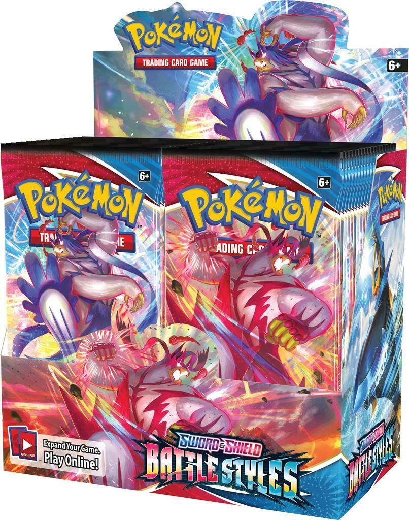 Pokemon Sword & Shield Battle Styles Booster Display