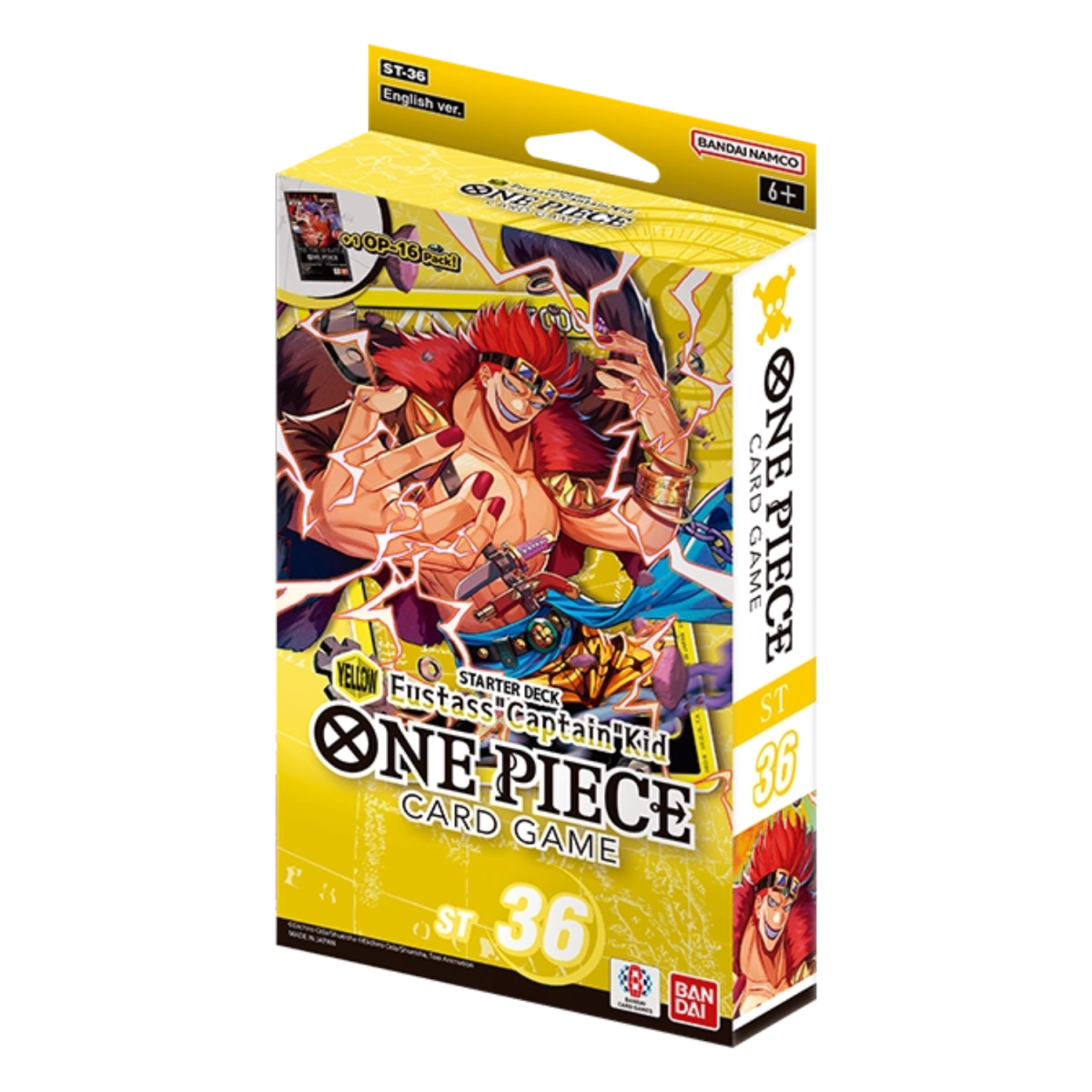 One Piece Starter Deck YELLOW Eustass"Captain"Kid ST-36 ENGLISCH
