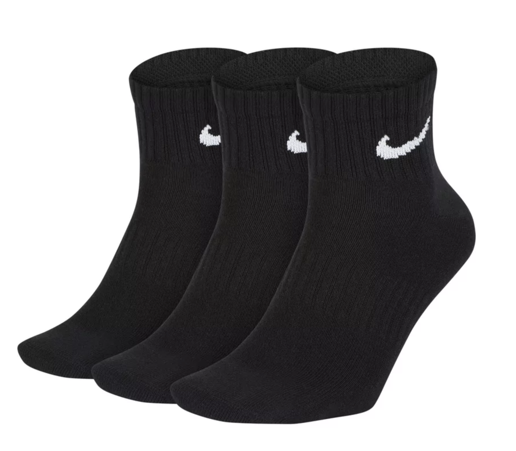 Nike Everyday Lightweight Ankle 3er Pack Socken black/white