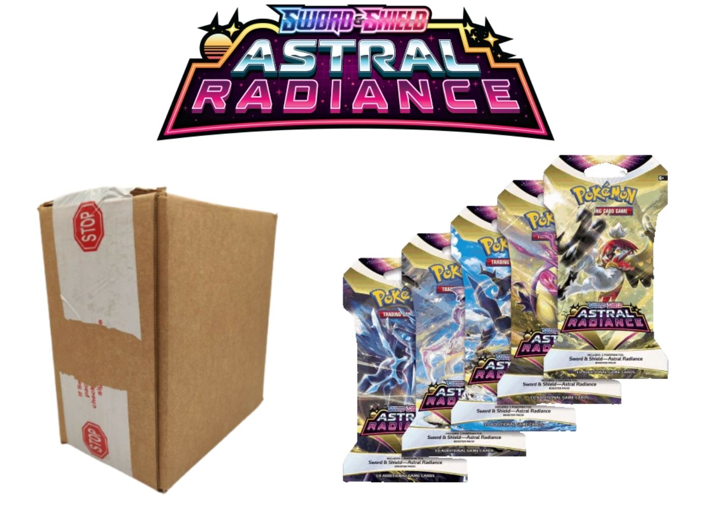 Pokemon Astral Radiance Sleeved Booster Case ENGLISCH VORBESTELLUNG