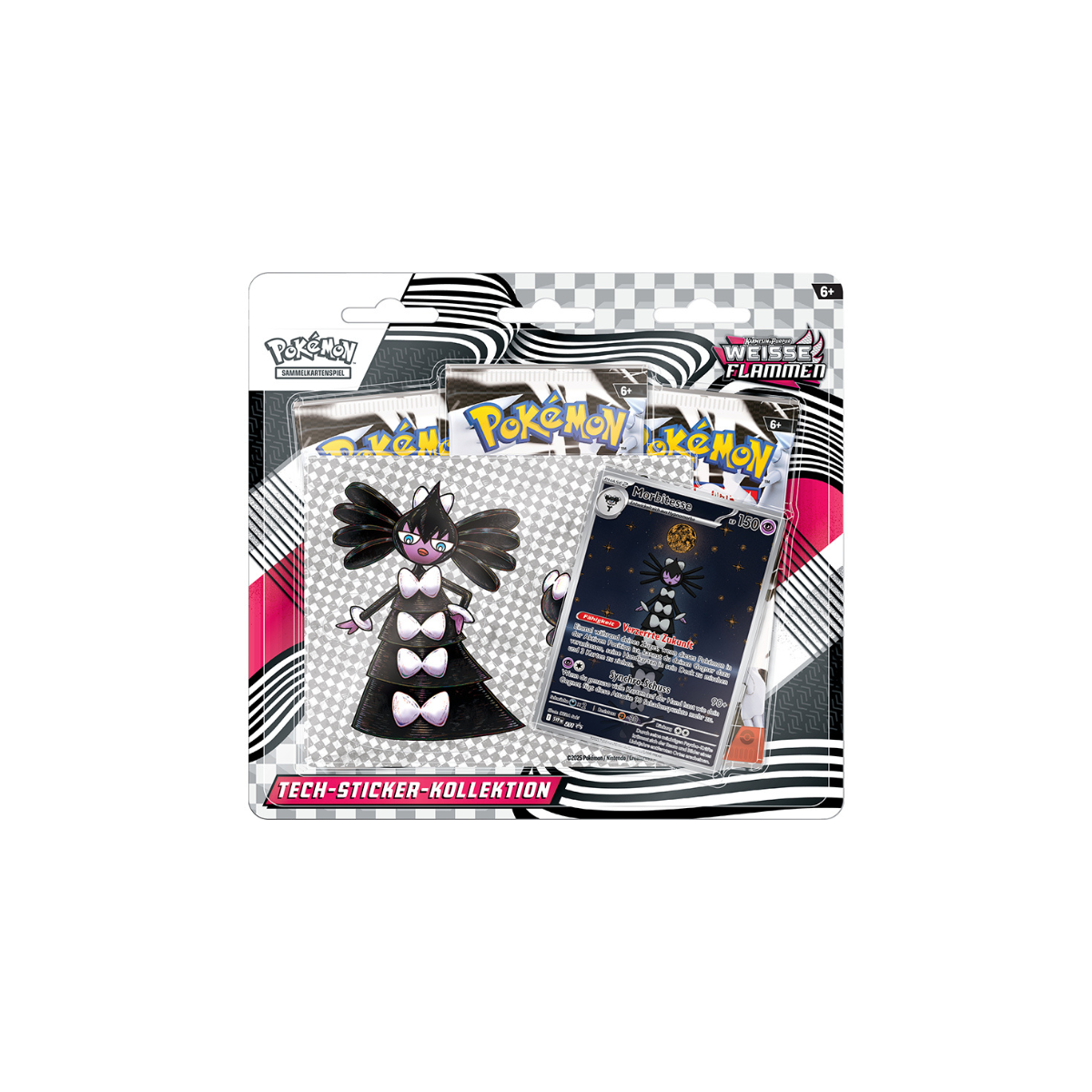 Pokemon Weiße Flammen Tech-Sticker-Kollektion Morbitesse DEUTSCH