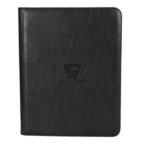 Gemloader Premium 3''X4'' toploader fit collector's binder [216 pockets 3X3] black