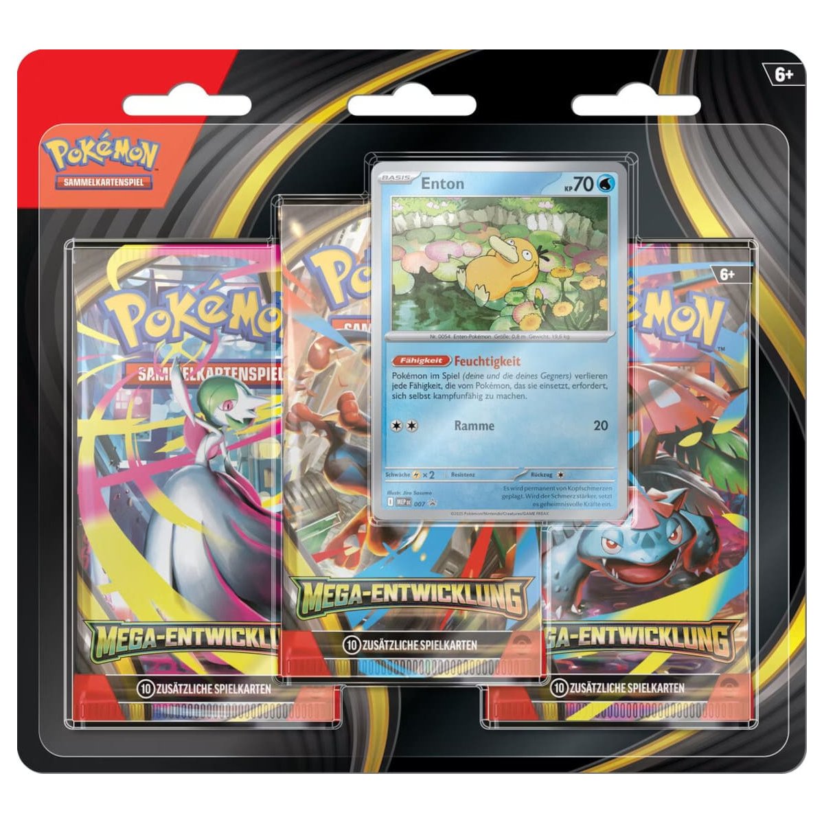 Pokemon Mega Entwicklung 3er Blister Enton DEUTSCH 