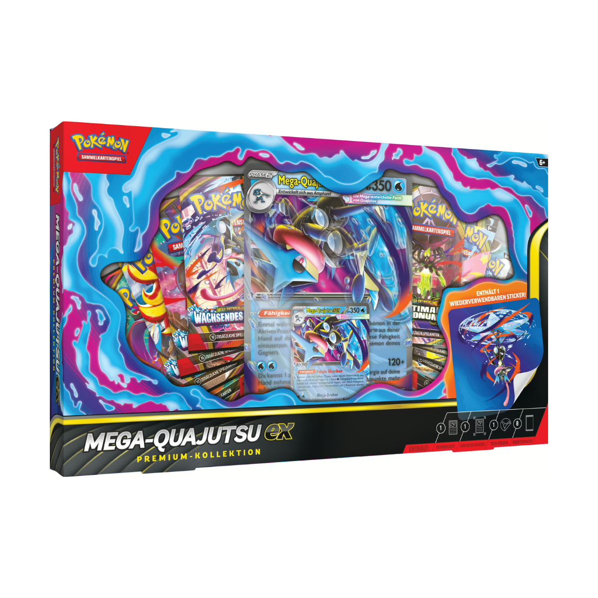 Pokemon Mega Quajutsu EX Premium Kollektion DEUTSCH