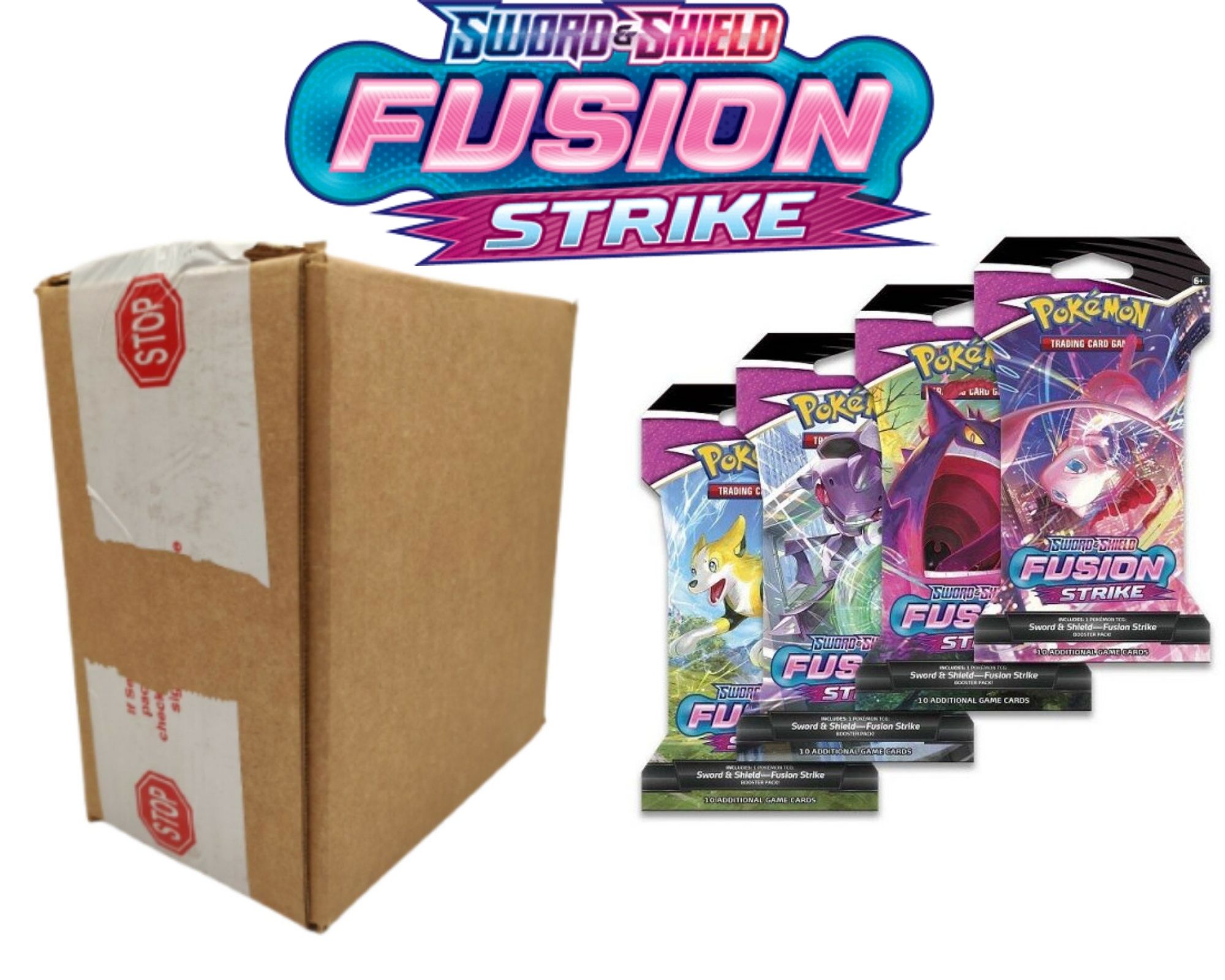 Pokemon Fusion Strike Sleeved Booster Case ENGLISCH