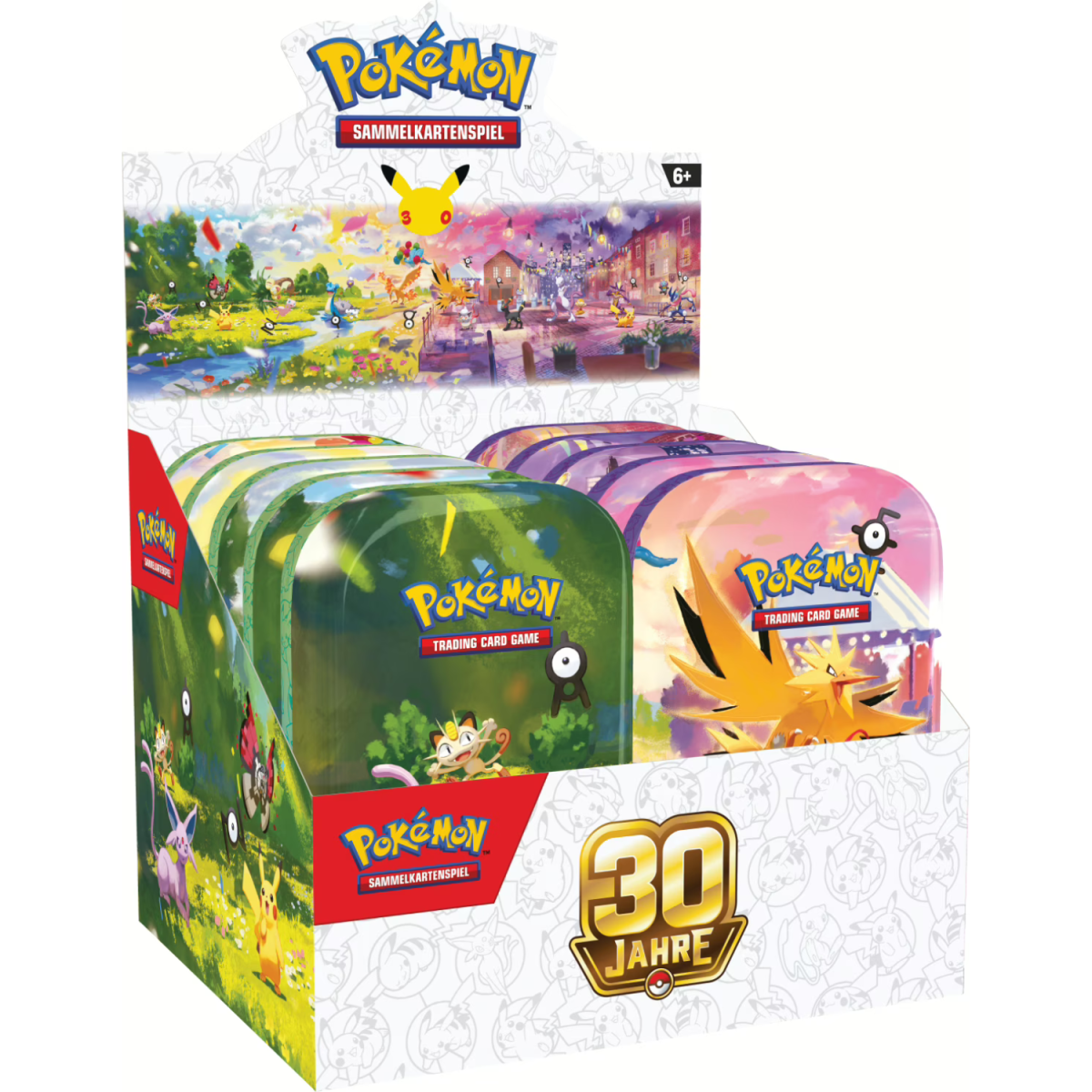 Pokemon 30 Jahre Mini Tin Display DEUTSCH VORBESTELLUNG