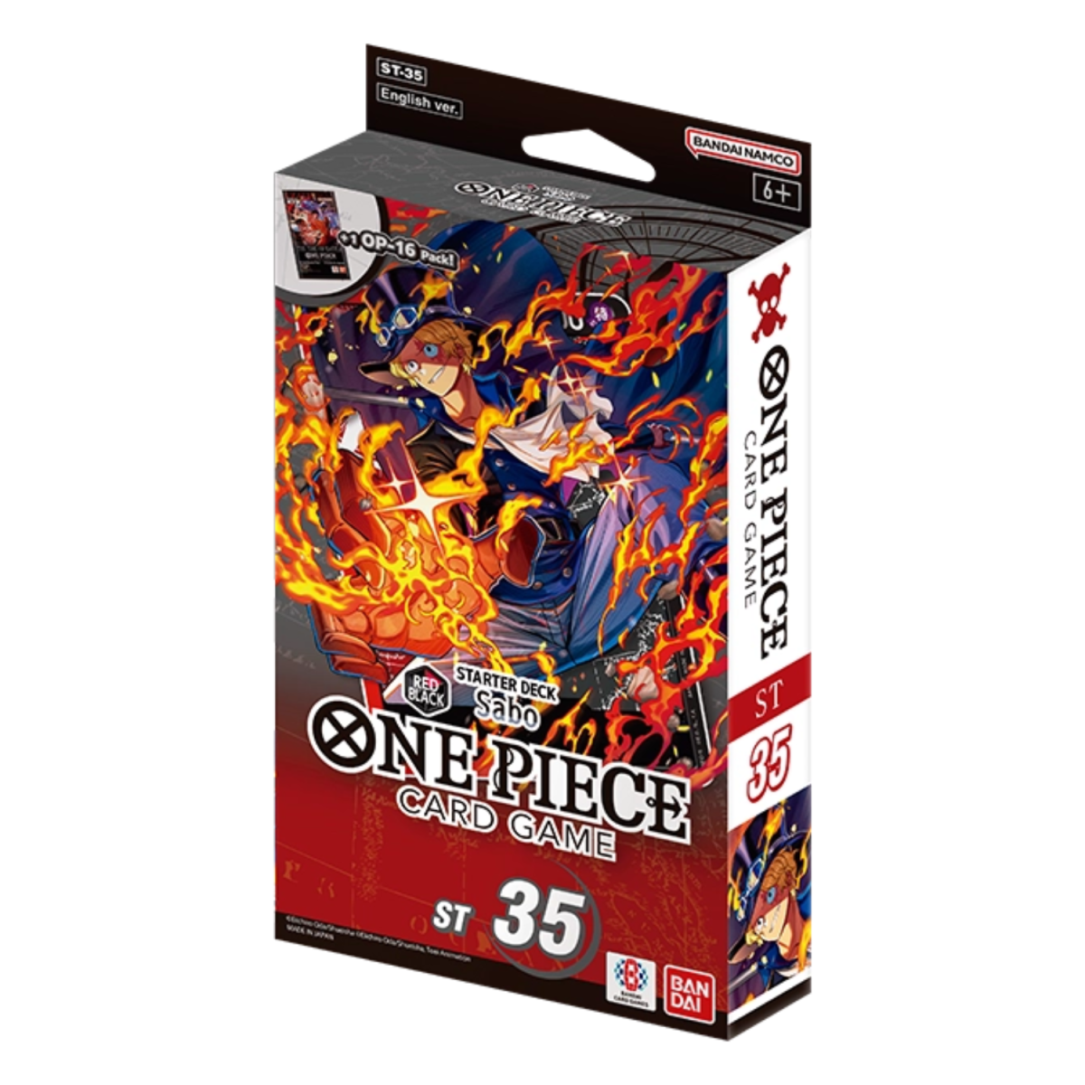 One Piece Starter Deck RED/BLACK Sabo ST-35 ENGLISCH