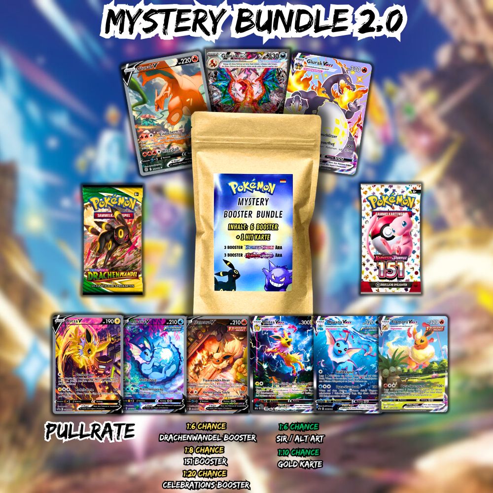 Pokemon Mystery Booster Bundle DEUTSCH