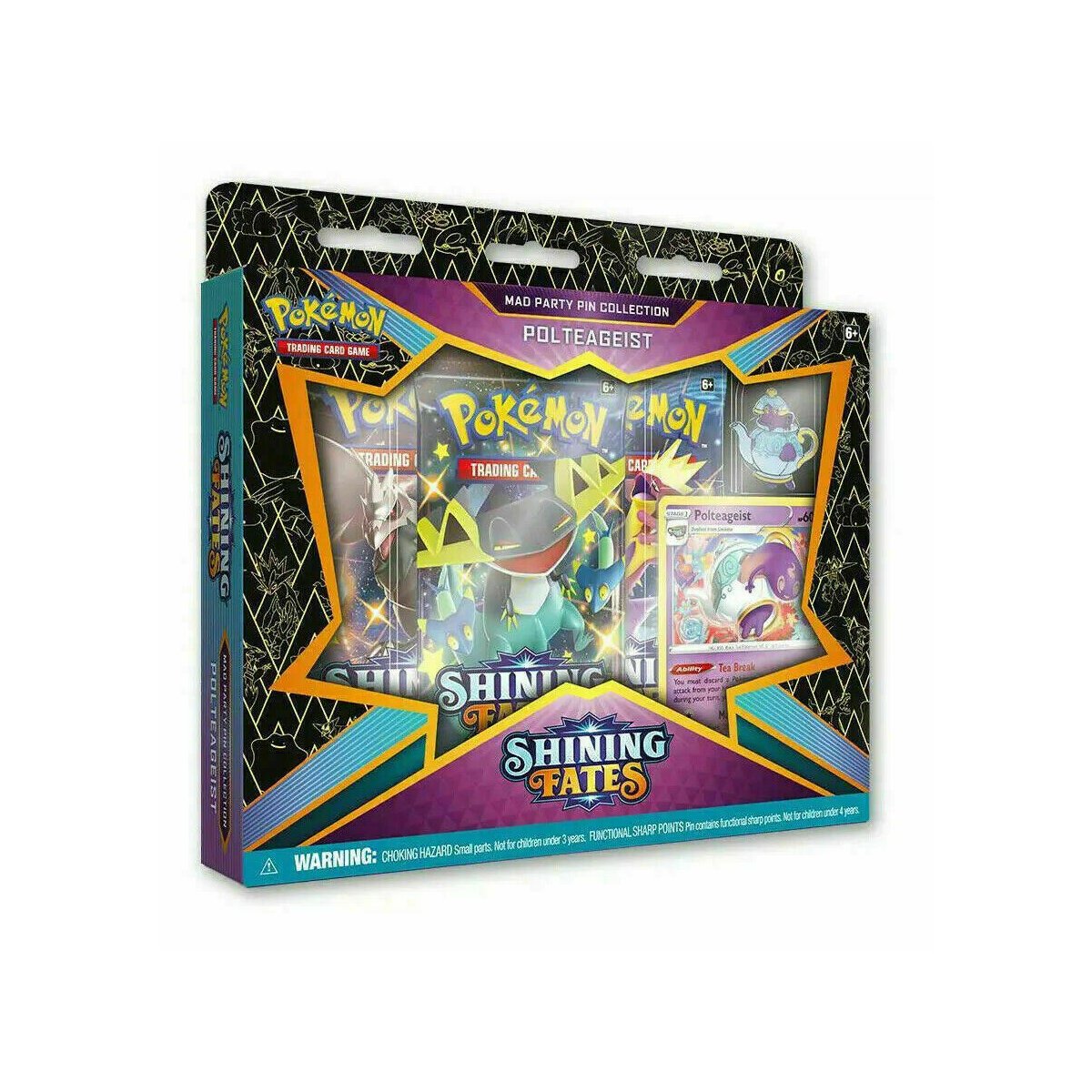 Pokemon Shining Fates Pin Collection Polteageist ENGLISCH