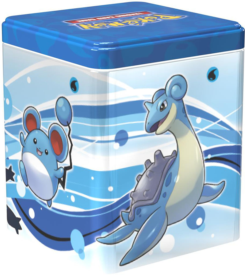 Pokemon Stackable Tin Box Blau DEUTSCH