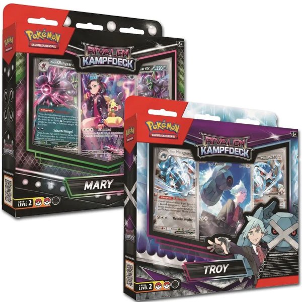 Pokemon Rivalen Kampfdecks Mary & Troy