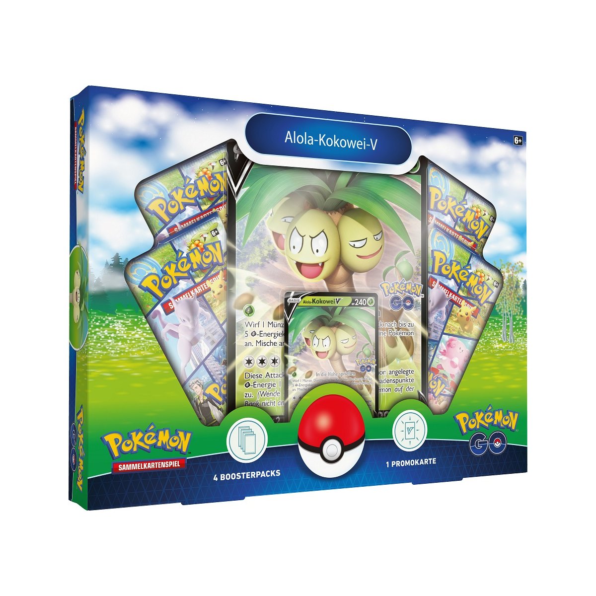 Pokemon GO Alola Kokowei V Kollektion Box DEUTSCH